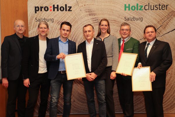 Verleihung Holzbaupreis Salzburgim Hotel HefterhofPro Holz Salzburg, Salzburg Holz ClusterFoto: Franz Neumayr 31.1.2019