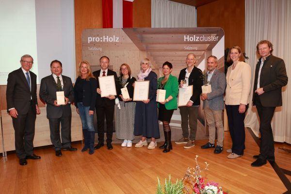 Verleihung Holzbaupreis Salzburg Pro Holz SalzburgFoto: Franz Neumayr 30.3.2023