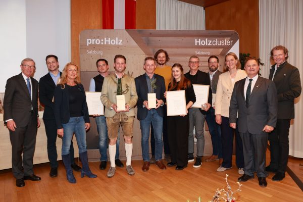 Verleihung Holzbaupreis Salzburg Pro Holz SalzburgFoto: Franz Neumayr 30.3.2023